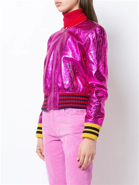 pink gucci bomber jacket|Gucci bomber jacket in kenya.